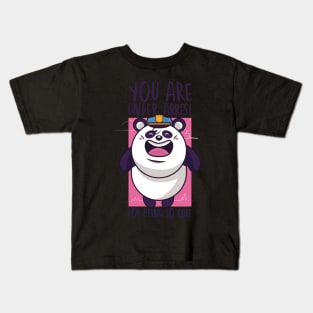 Cute Panda Police Funny Panda Kids T-Shirt